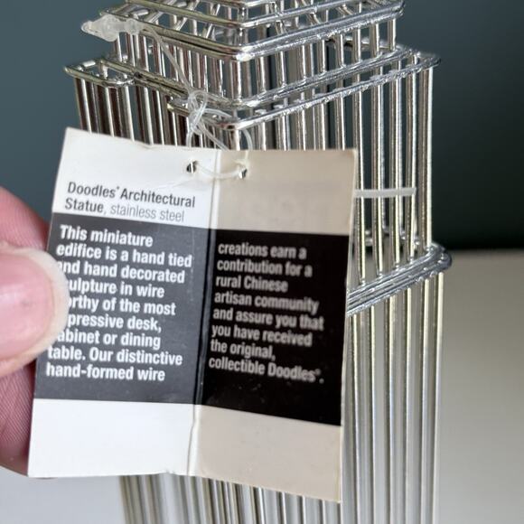 Empire‎ State Building Destination Doodles Wire Statue New With Tag T67 - Picture 4 of 9